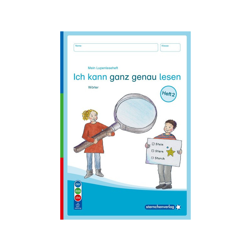 My magnifying reading book 2 - I can read very precisely - Words - Edition with article marking (DaZ)