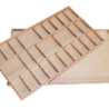 Wooden box - for the movable alphabet - Italic - uppercase letters