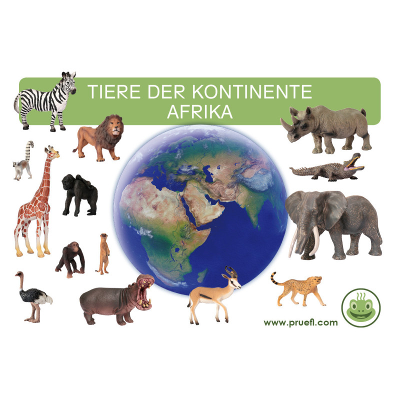 Card file animals Africa