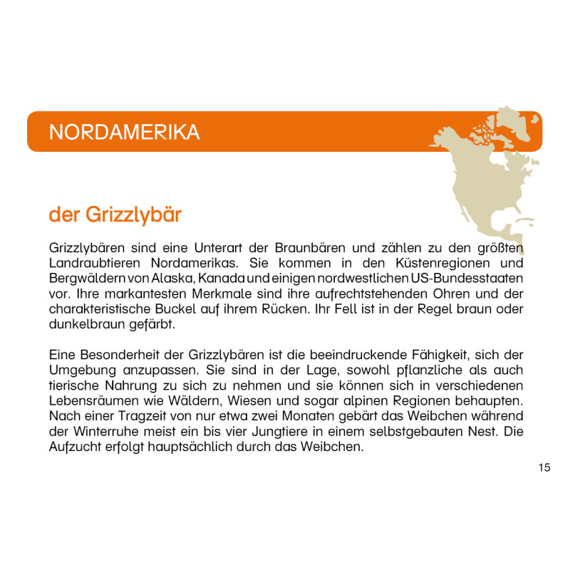 Kartei Tiere Nordamerika