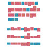Sandpaper letters SET lowercase and uppercase letters simplified primary font