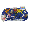 ERDTIERE SET with felt continents & oceans