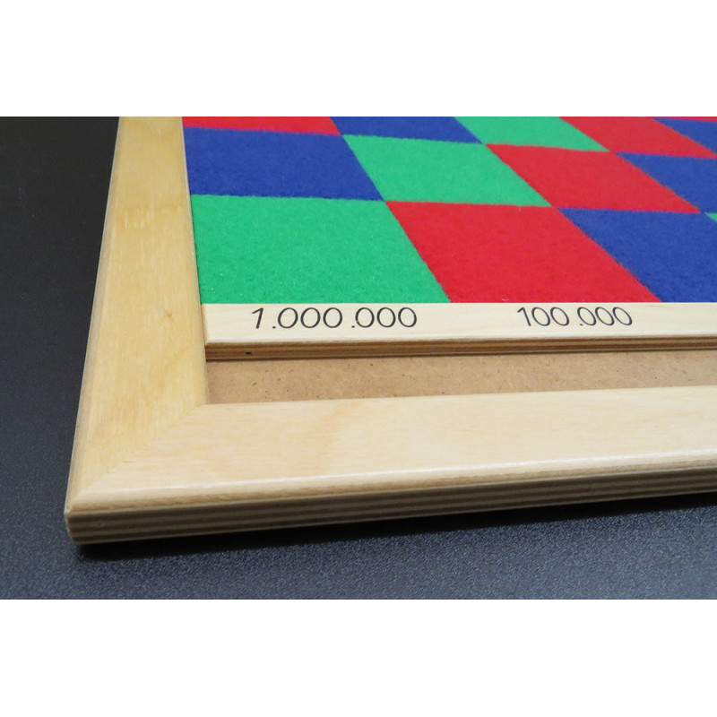 Large multiplication board only board up to 1,000,000