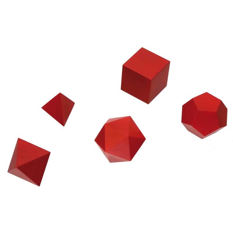 Platonische Körper lackiert Platonische Körper lackiert