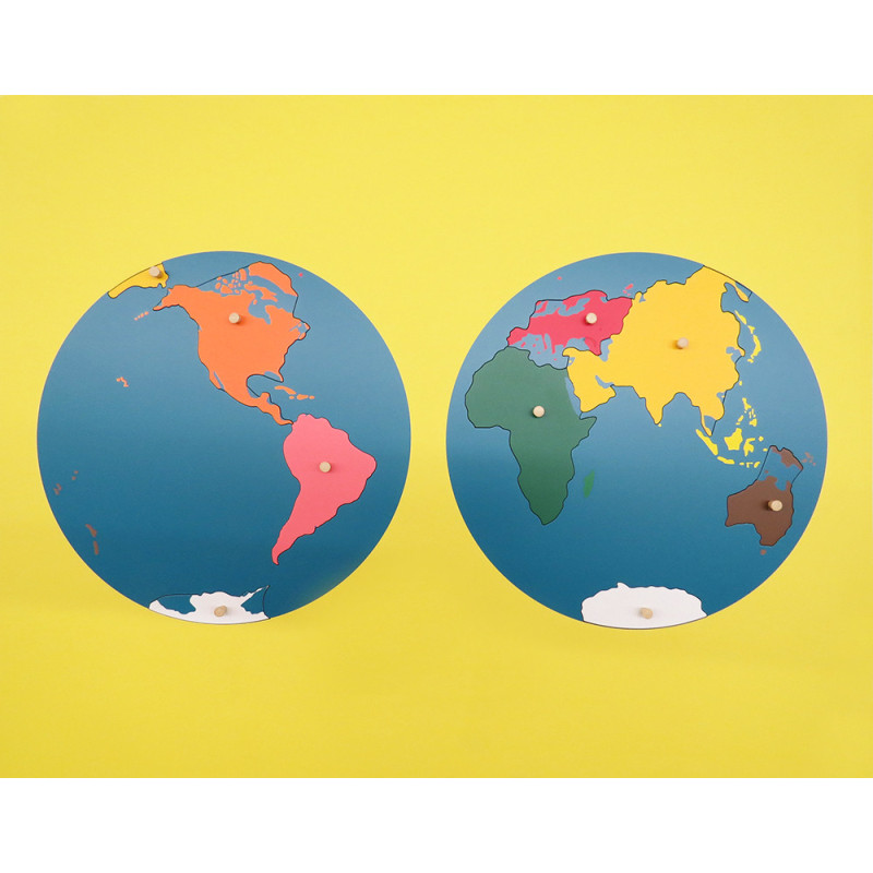 Puzzle Map Of The World Parts(occident)