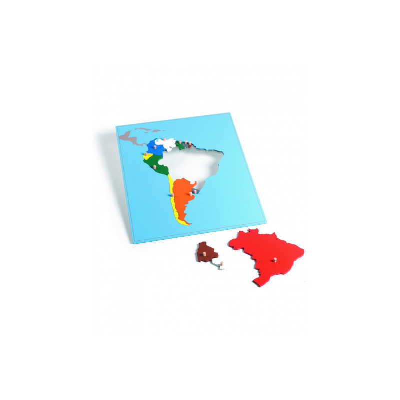 Puzzle mapa Južná Amerika