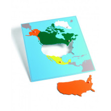 Puzzlekarte Nordamerika