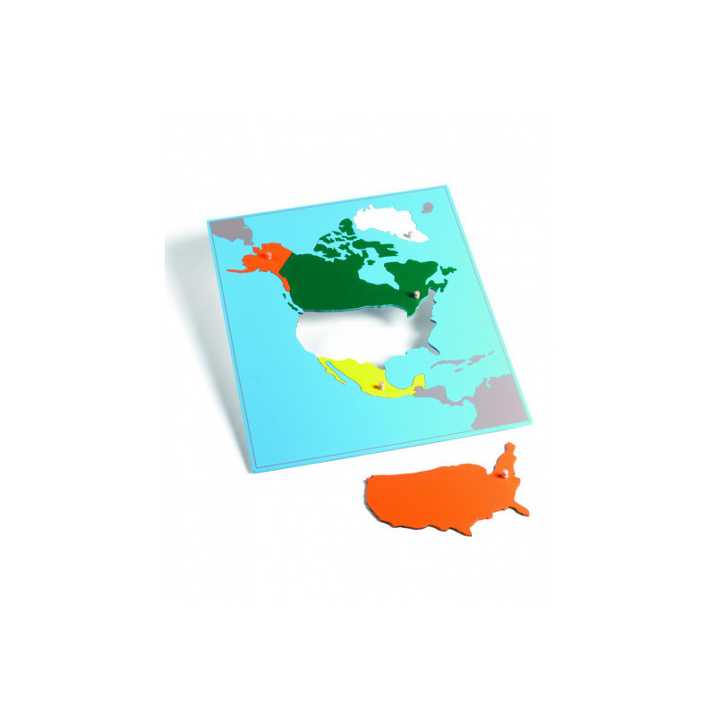 Puzzle mapa Severnej Ameriky