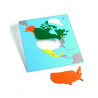 Puzzle mapa Severnej Ameriky