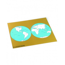 Control card of the world: Labeled in English