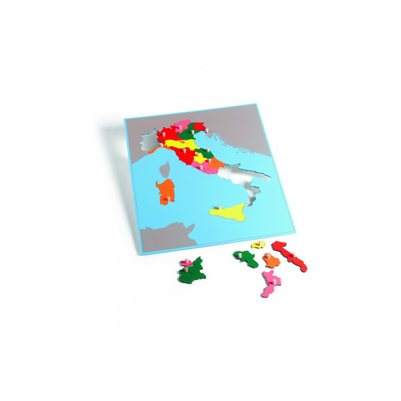 Puzzlekarte Italien