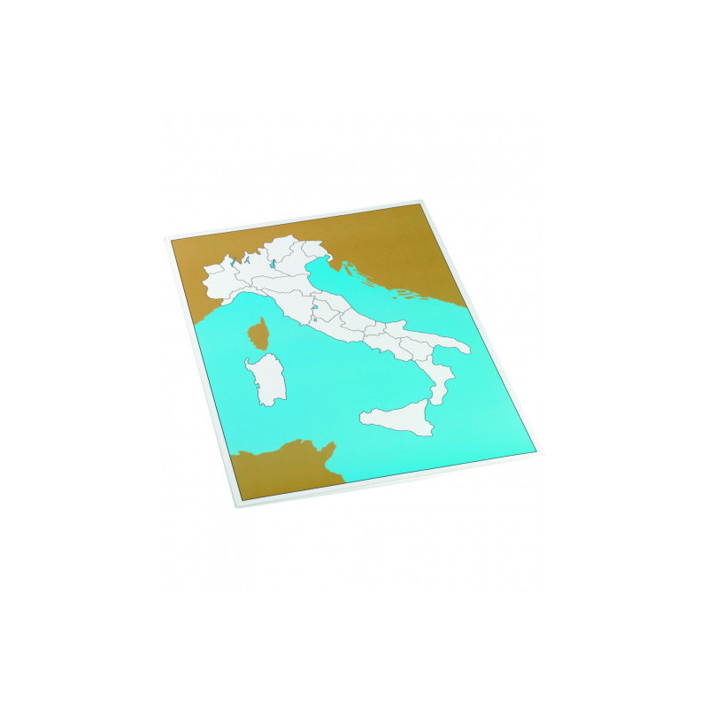 Kontrollkarte von Italien ohne Beschriftung