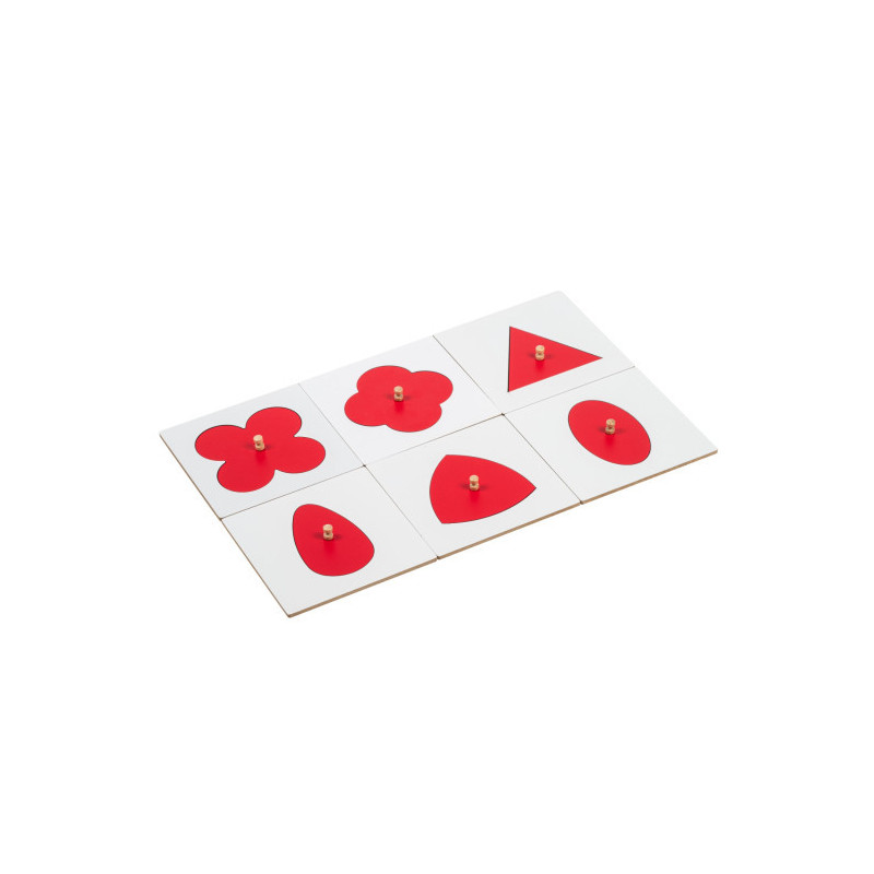 Deployments for the geometric chest of drawers red and white