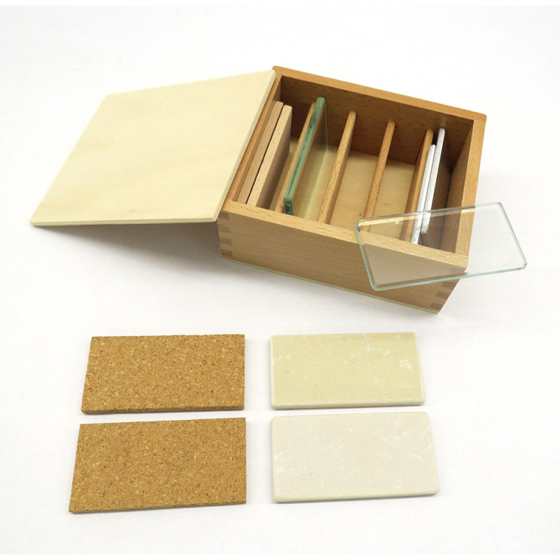 Heat conduction boards – Montessori sensory material for the sense of heat