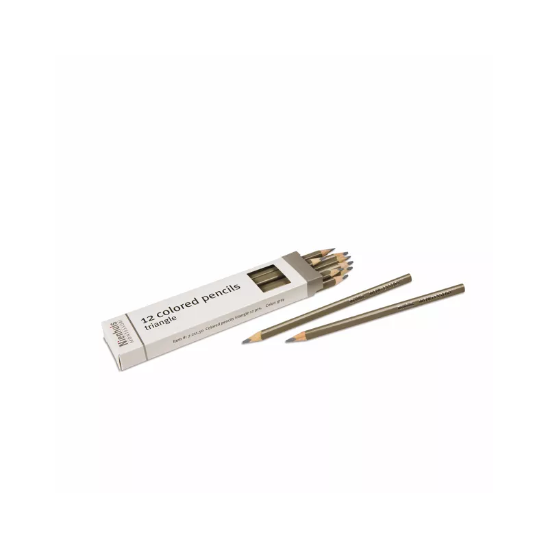 Triangular Colored Pencil: Gray (12)