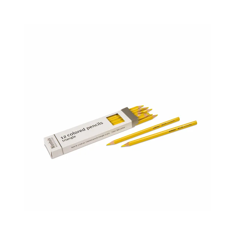 Triangular Colored Pencil: Light Yellow (12)