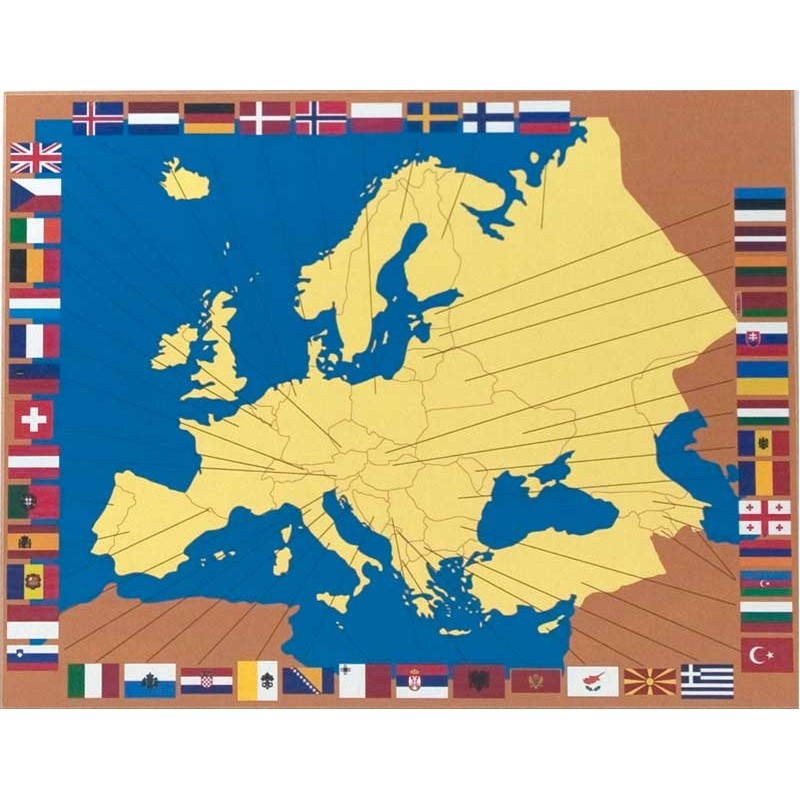 Steckkarten Europa Beschriftung ENGLISCH Steckkarten Europa Beschriftung ENGLISCH