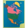Puzzle map North America Puzzle map North America