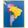 PUZZLE MAP OF SOUTH AMERICA