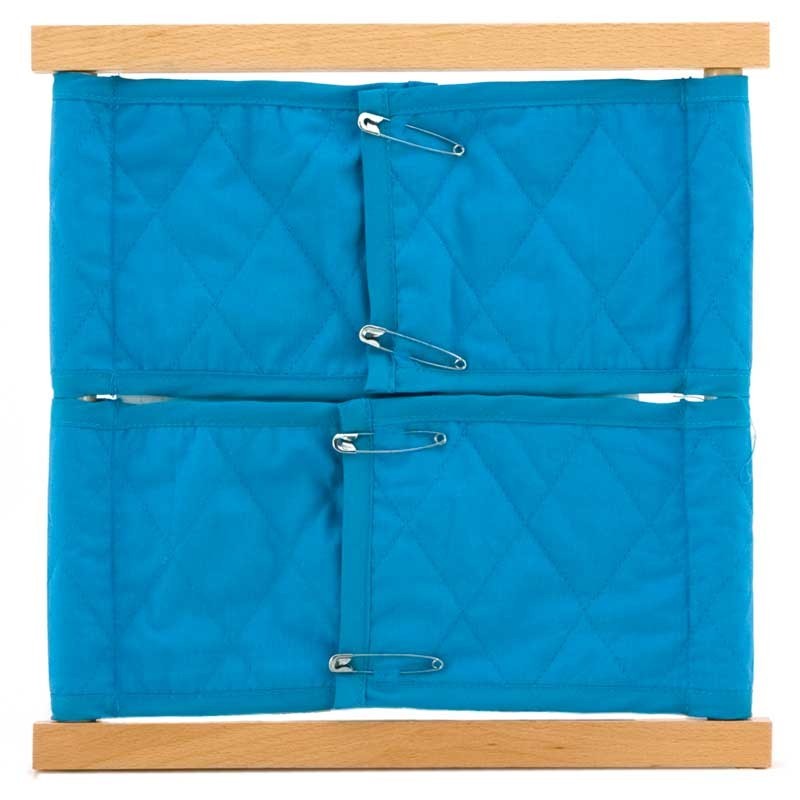 Safety Pin Frame--Plain cloth Safety Pin Frame--Plain cloth