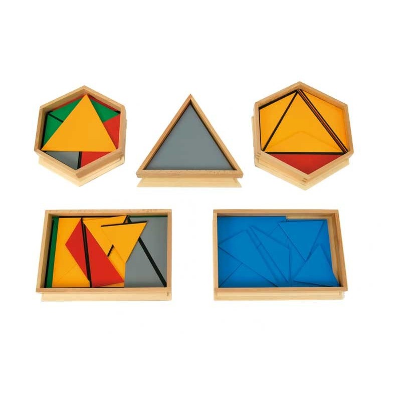 Constructive Triangles, Set Of 5  Boxes