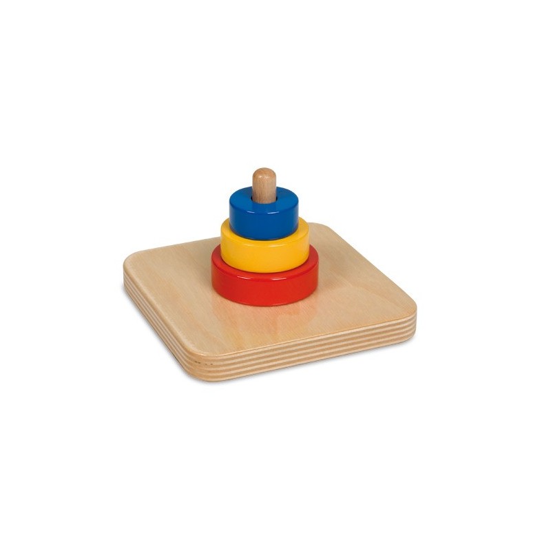 Three Discs On A Vertical Dowel