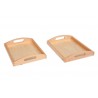 Wooden Tray Small: Set Of 2 Wooden Tray Small: Set Of 2