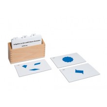 Box with task cards for the blue triangles