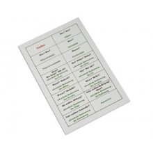 Control card for sentence decomposition