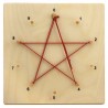 Number stars painted in wooden box Number stars painted in wooden box