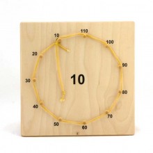 Number stars painted in wooden box