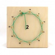 Zahlensterne in HOLZbox  lackiert