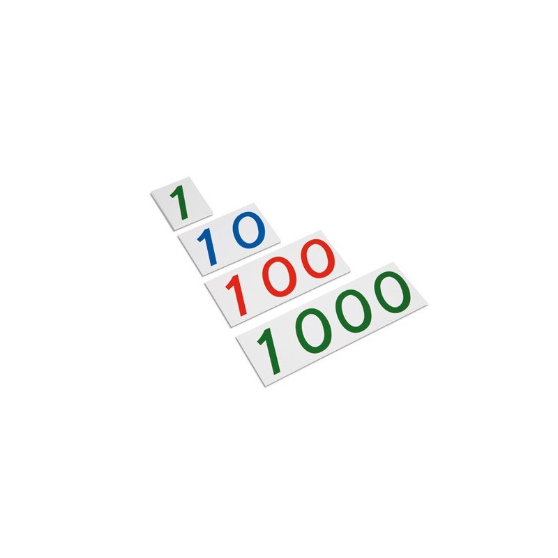 Plastic Number Cards: Large, 1-1000 Plastic Number Cards: Large, 1-1000