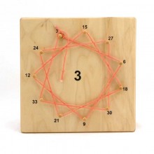 Zahlensterne in HOLZbox  lackiert