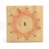 Number stars painted in wooden box Number stars painted in wooden box