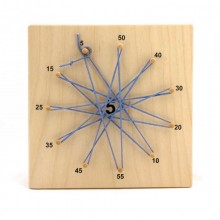 Number stars painted in wooden box