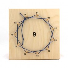 Number stars painted in wooden box