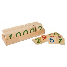 Wooden Number Cards: Large 1-9000
