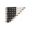 Black And White Bead Stairs: Individual Beads Nylon: 1 Set Black And White Bead Stairs: Individual Beads Nylon: 1 Set