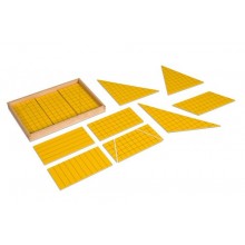 Sada žltých trojuholníkov pre výpočet plochy