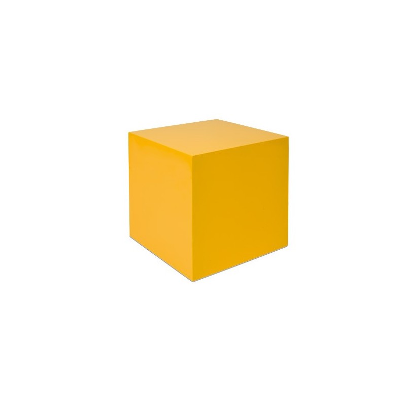 One Yellow Cube: (27 x 27 x 27 cm)