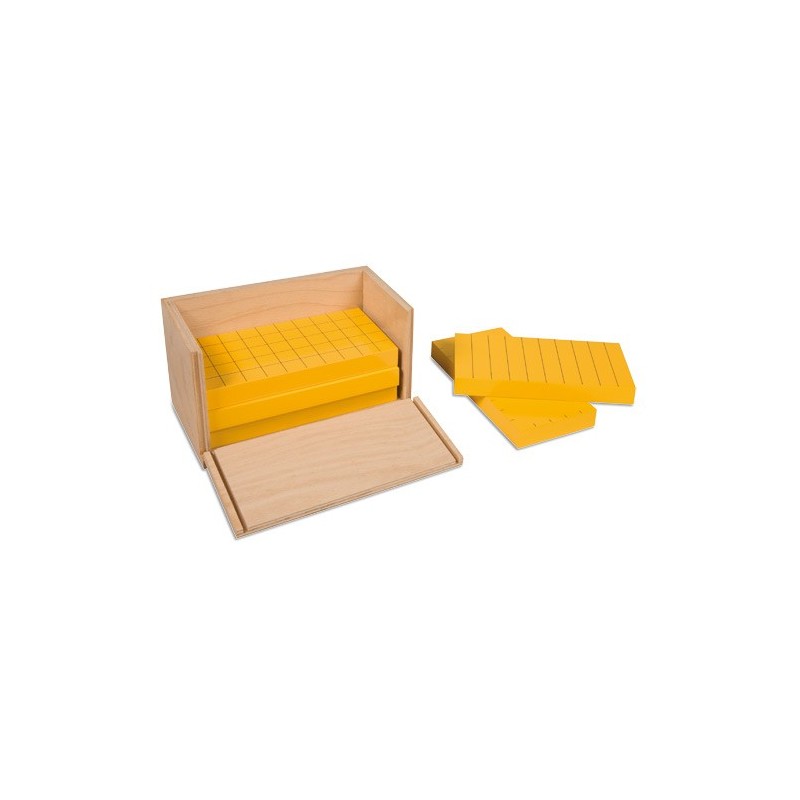 Five Yellow Prisms In Wooden Box Five Yellow Prisms In Wooden Box