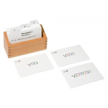 Box with task cards for root board 2 (root pulling)