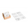 Box with task cards for decimal fractions