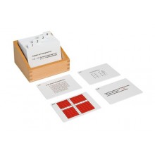 Box with task cards for the Pythagorean board