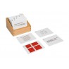 Box with task cards for the Pythagorean board Box with task cards for the Pythagorean board