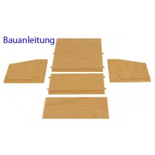 Card index boxes made of wood small narrow