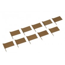 Fahne mit Nadel: goldfarbig (10)