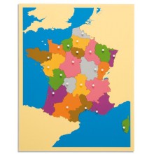 Puzzlekarte Frankreich