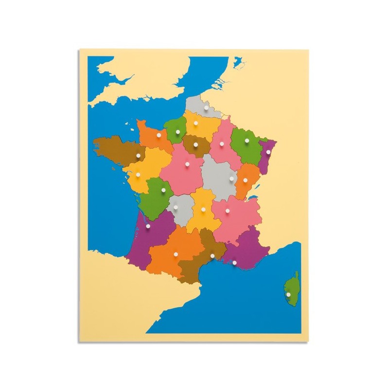 Puzzle mapa Francúzska Puzzle mapa Francúzska